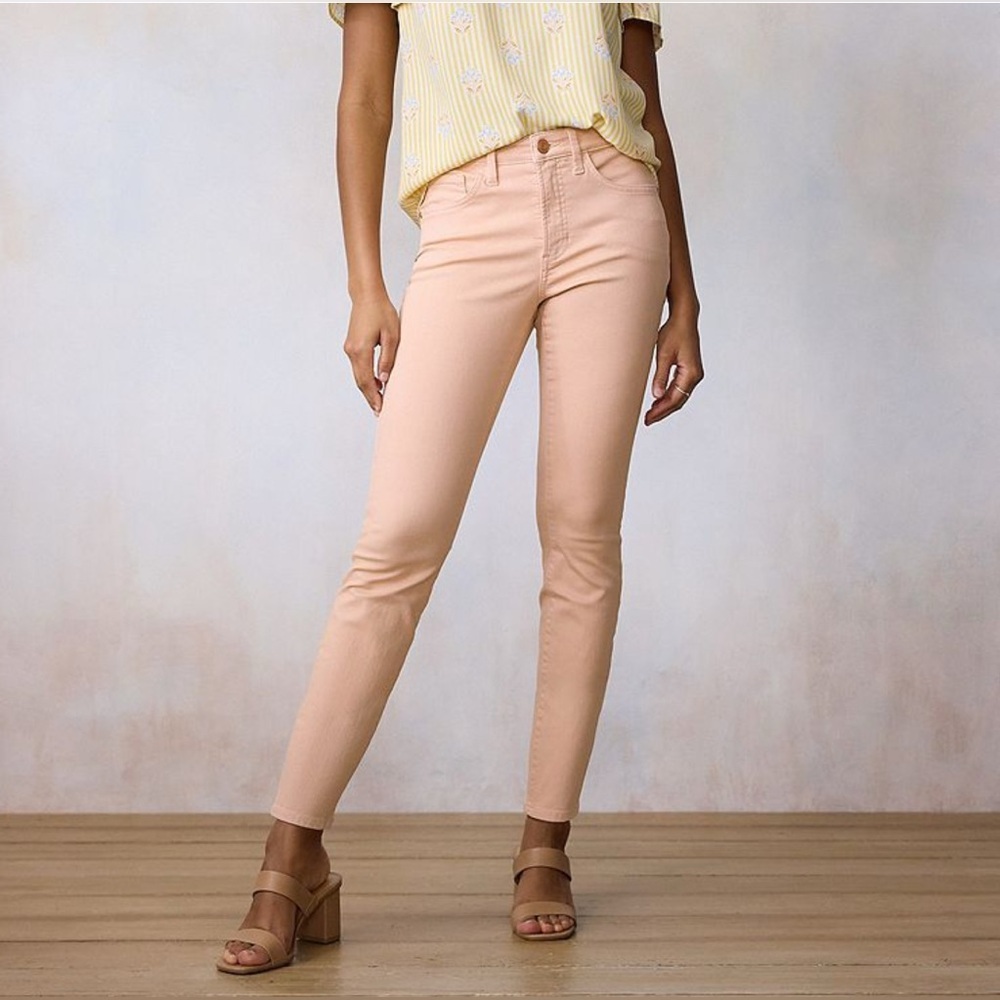 NEW…LC Lauren Conrad High-Rise Skinny Jeans - Picture 1 of 5